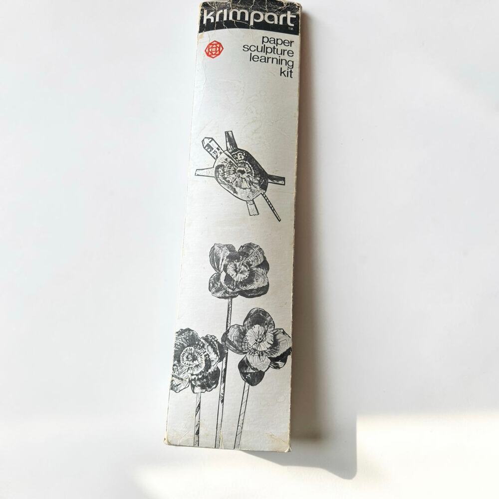Vintage 1971 Krimpart Paper Sculpture Learning Kit James Higa Complete Set Tools